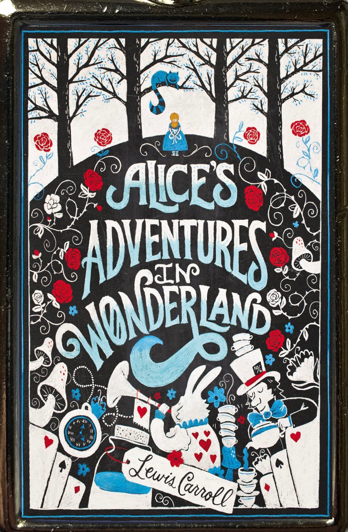 Alice in Wonderland Book Cover Metal Keyring – High-Quality Keychain with Vibrant Colors – Classic Literary Gift