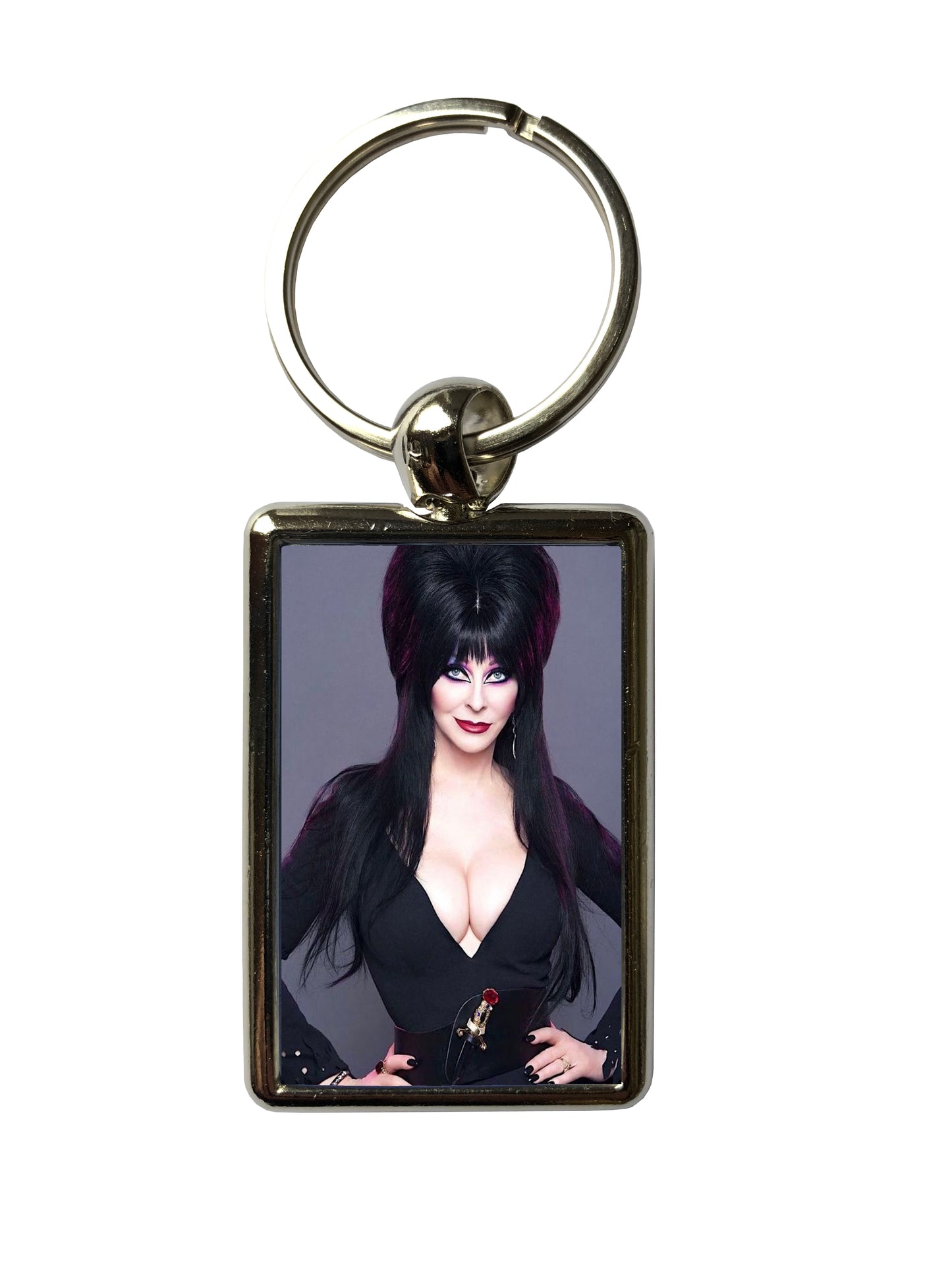 Elvira Keyring | Mistress of the Dark Unpleasant Dreams Metal Keychain, Horror Gift