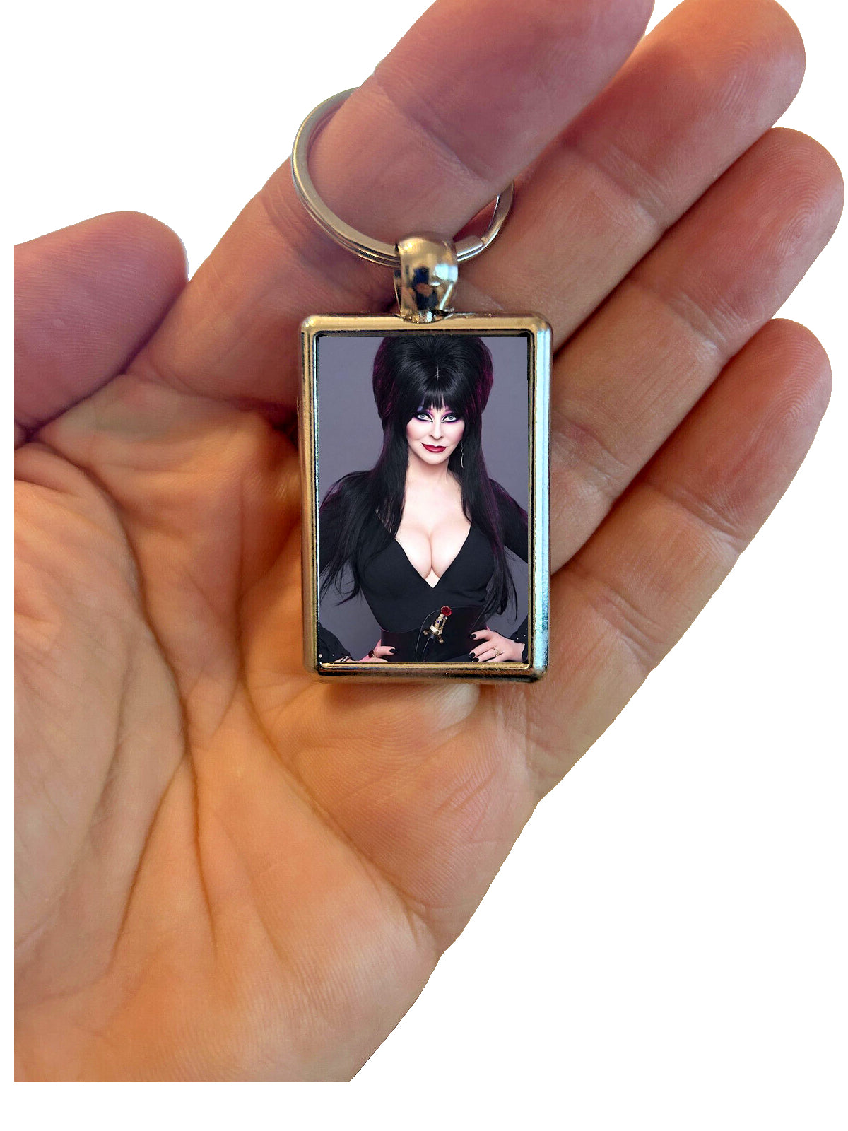 Elvira Keyring | Mistress of the Dark Unpleasant Dreams Metal Keychain, Horror Gift
