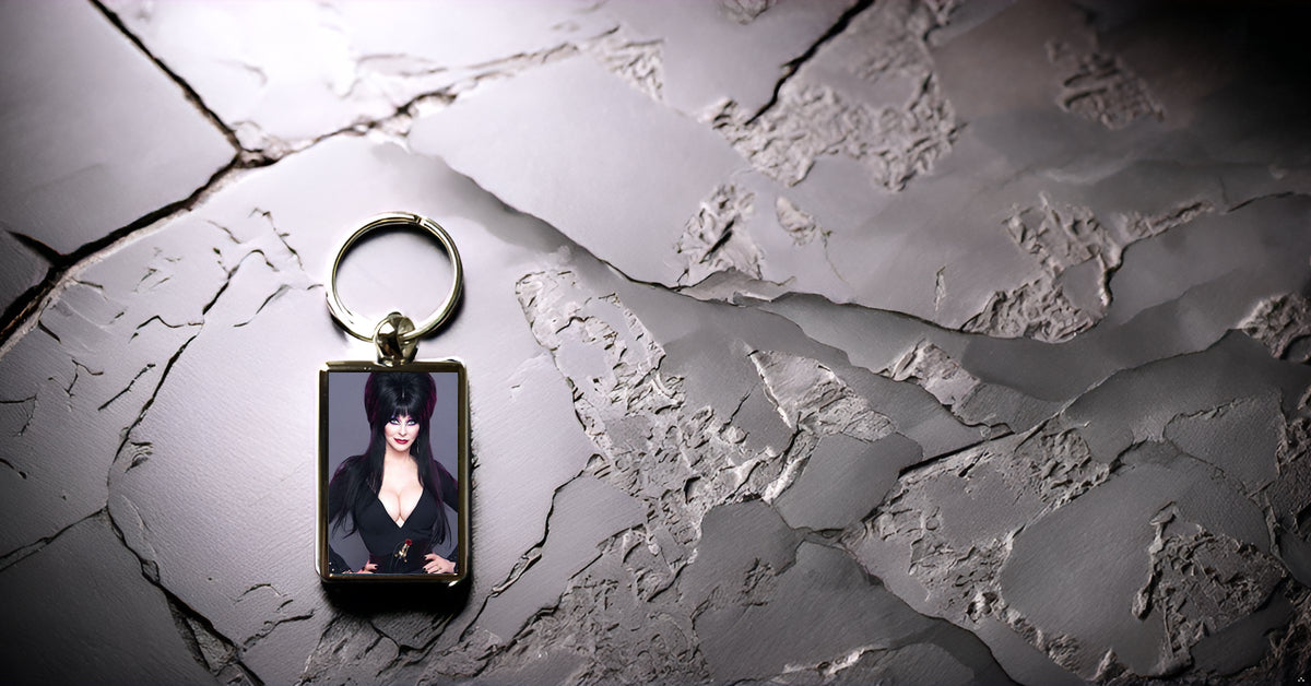 Elvira Keyring | Mistress of the Dark Unpleasant Dreams Metal Keychain, Horror Gift