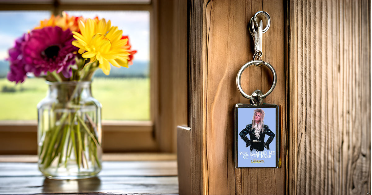Labyrinth David Bowie Metal Keyring – High-Quality Keychain with Vibrant Colors