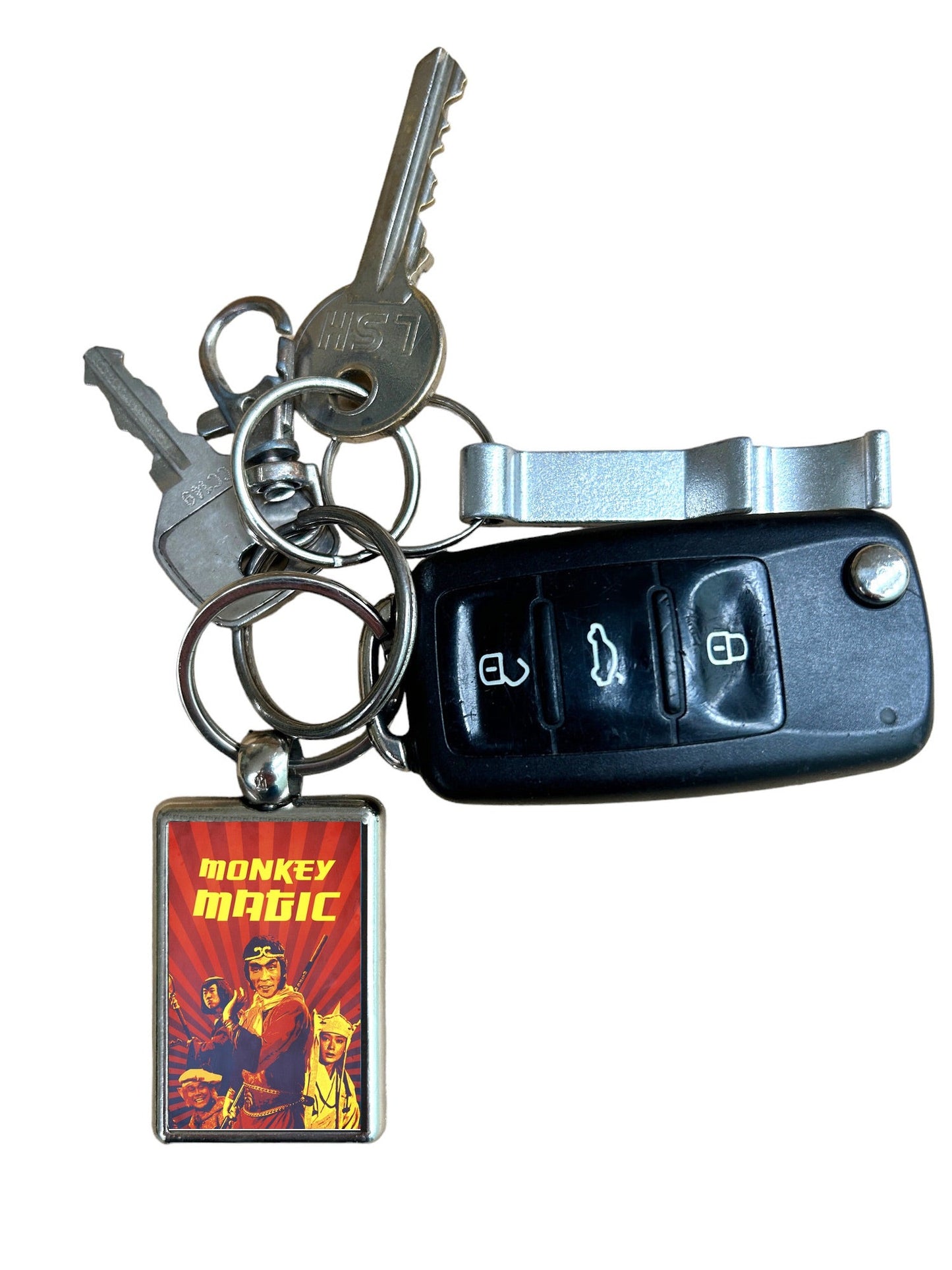 Monkey Magic Classic TV Series Metal Keyring – High-Quality, Vibrant & Durable, 3x4.5cm