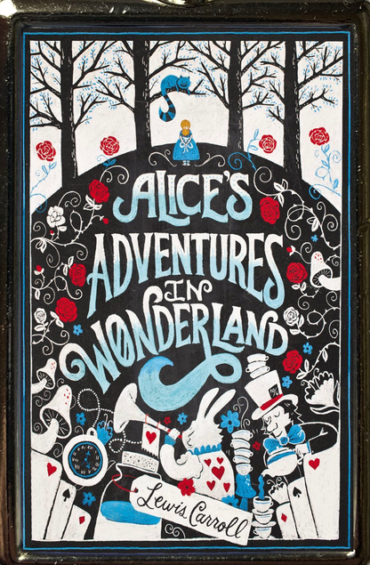 Alice in Wonderland Book Cover Metal Keyring – High-Quality Keychain with Vibrant Colors – Classic Literary Gift