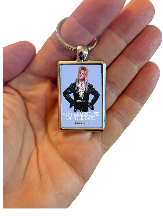 Labyrinth David Bowie Metal Keyring – High-Quality Keychain with Vibrant Colors