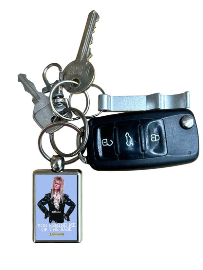 Labyrinth David Bowie Metal Keyring – High-Quality Keychain with Vibrant Colors