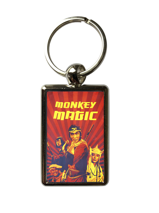Monkey Magic Classic TV Series Metal Keyring – High-Quality, Vibrant & Durable, 3x4.5cm